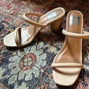 Dolce Vita Merrick two-strap heels, size 8.5